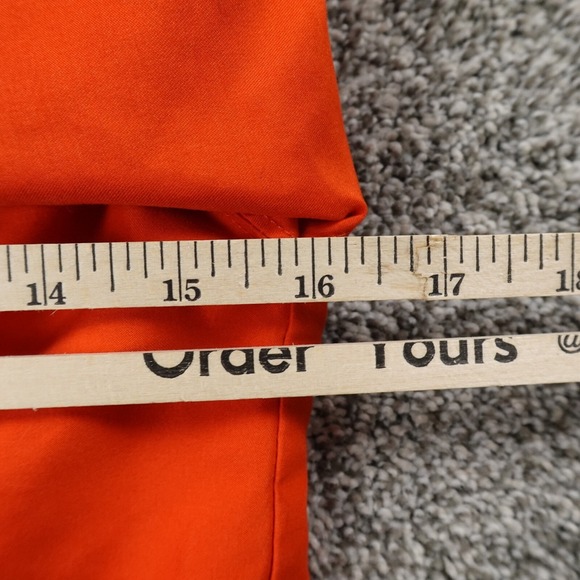 VTG Nike Jacket Boys 7 Orange Swoosh Windbreaker Sports Hood Coat Youth Kids Y2K - Picture 10 of 13